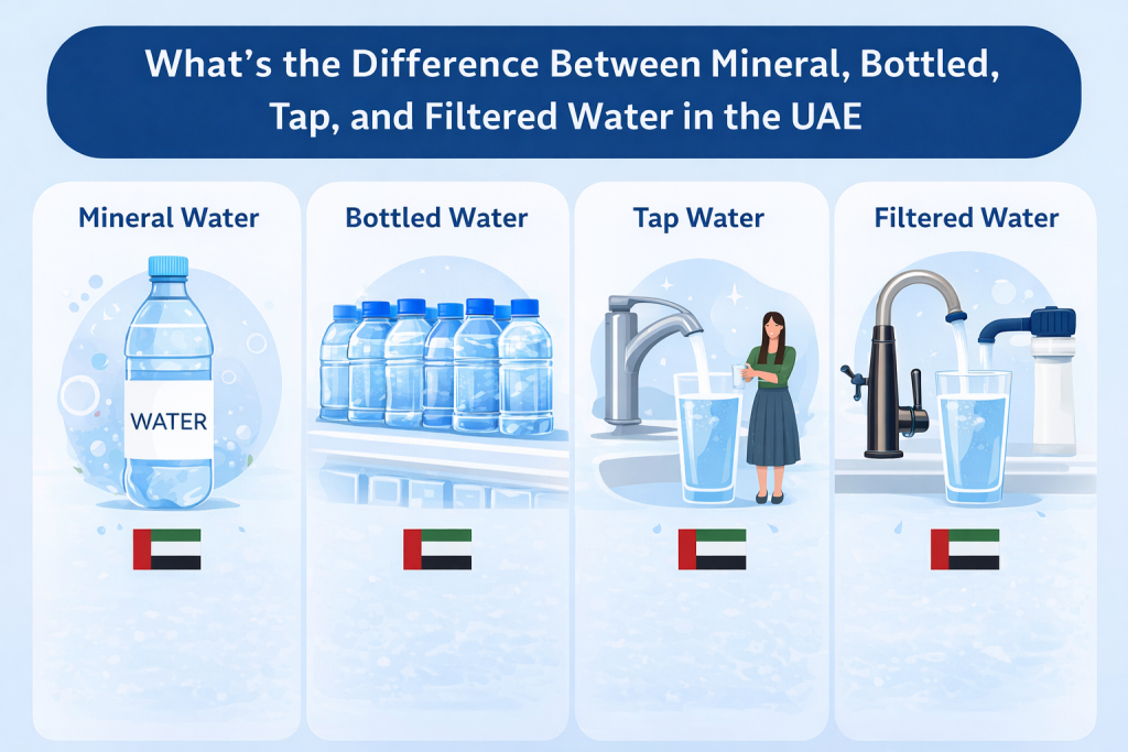 What's the Difference Between Mineral, Bottled, tap, and Filtered Water in the UAE