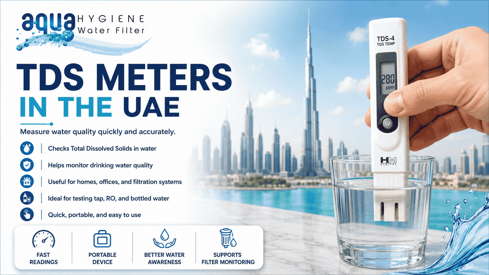 What Is a TDS Meter A Complete Guide to Water Quality Testing in the UAE